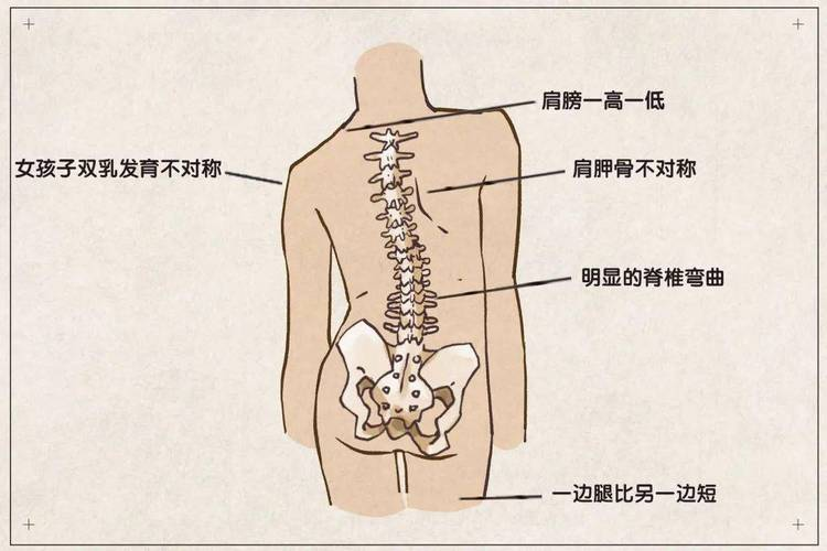 脊柱側(cè)彎體態(tài)特征